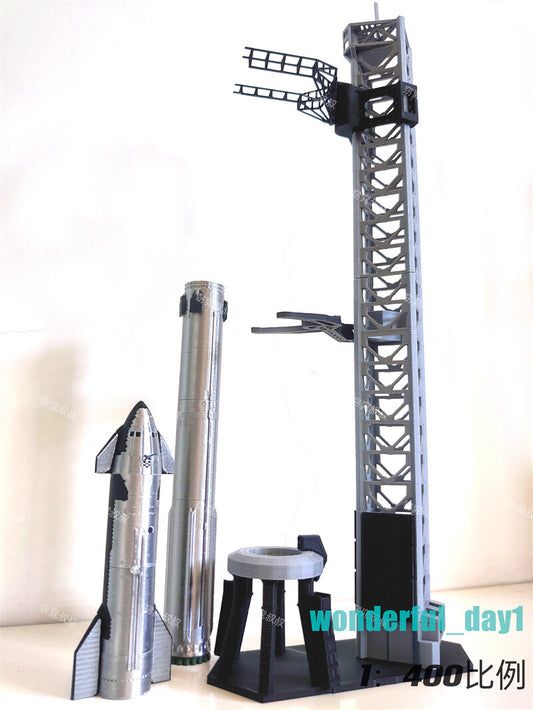 1/400 SpaceX Starship Model Set with Launcher Super Heavy Launch Model Toy Gifts