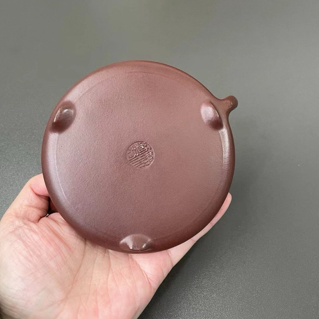 150cc Pot Yixing Zisha Purple Clay Original Zini Handmade Teapot By Fang Qinjun
