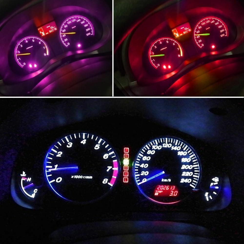 LED Bulb 10Pcs T3 T4.2 T4.7 Auto Dashboard Instrument Cluster Light Car Lighting