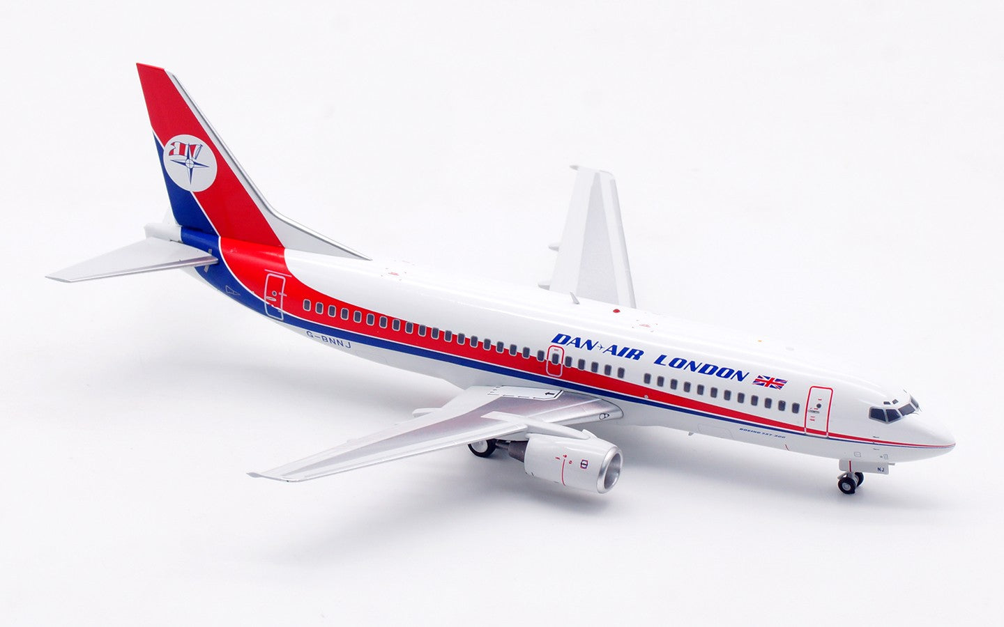 1:200 InFlight DAN AIR LONDON B737-300 G-BNNJ Airplane Diecast Aircraft Model