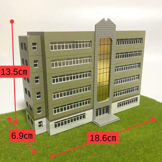 1/160 N Scale Buildings Train Railway Layout Modern Library School Model House