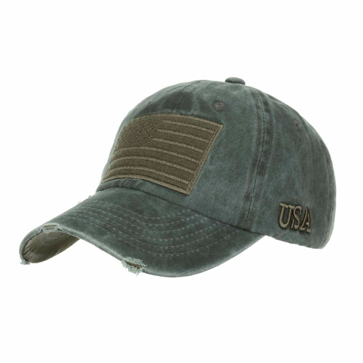 Cap Adjustable Snapback Hat Baseball Retro Flag Embroidery Baseball Headwear 1PC