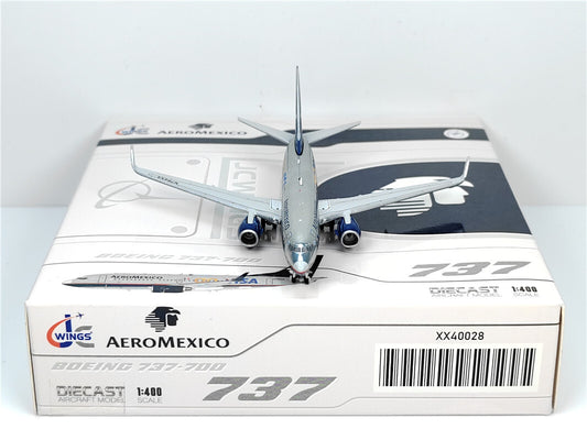 1:400 JC Wings AEROMEXICO BOEING B737-700 Passenger Airplane Diecast Model