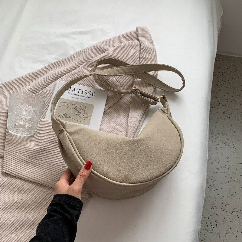 PU Leather Shoulder Dumpling Bags Women Totes Handbags Female Crossbody Bag