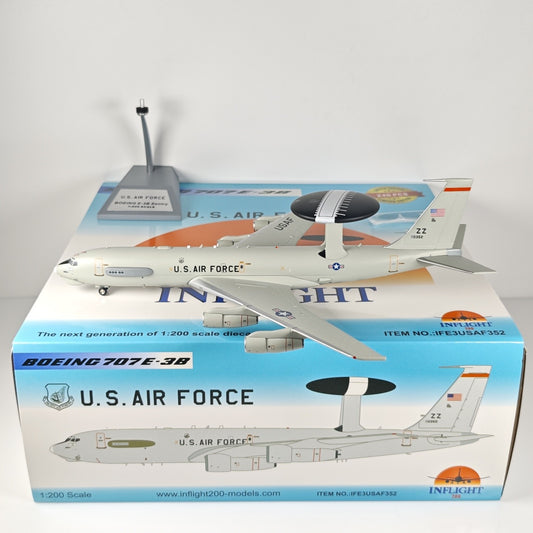 1:200 InFlight U.S. Air Force B707 E-3B Passenger Airplane Diecast Plane Model