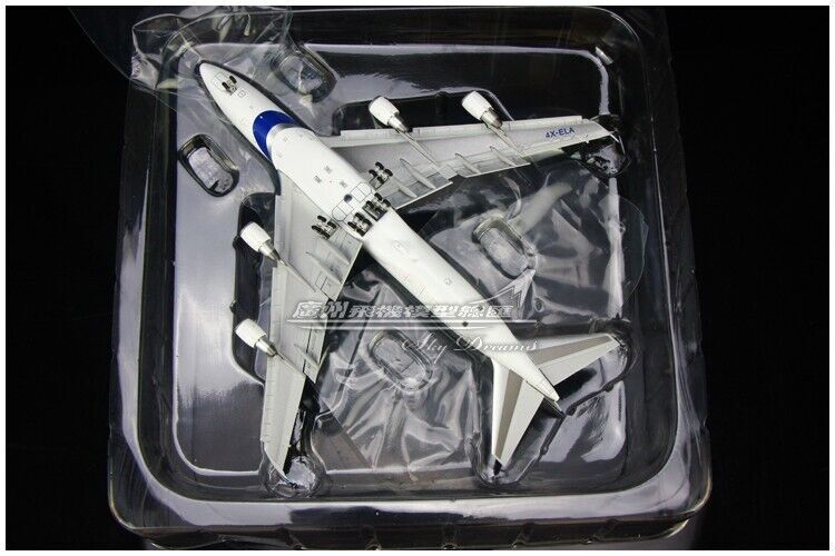 1:400 JC Wings El Al BOEING 747-400 Passenger Airplane Flap Down Diecast Model