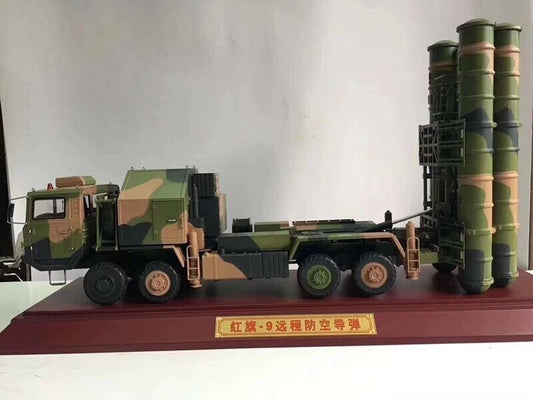 1:40 32CM HQ-9 Antiaircraft Missiles System Vehicle Diecast Military Armor Model