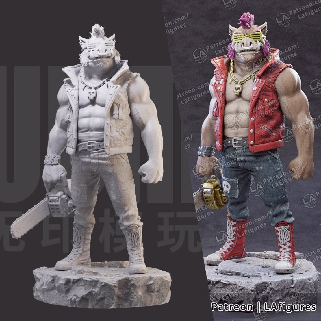 1/24 resin figure model Anime character Pighead Man Unassembled unpainted