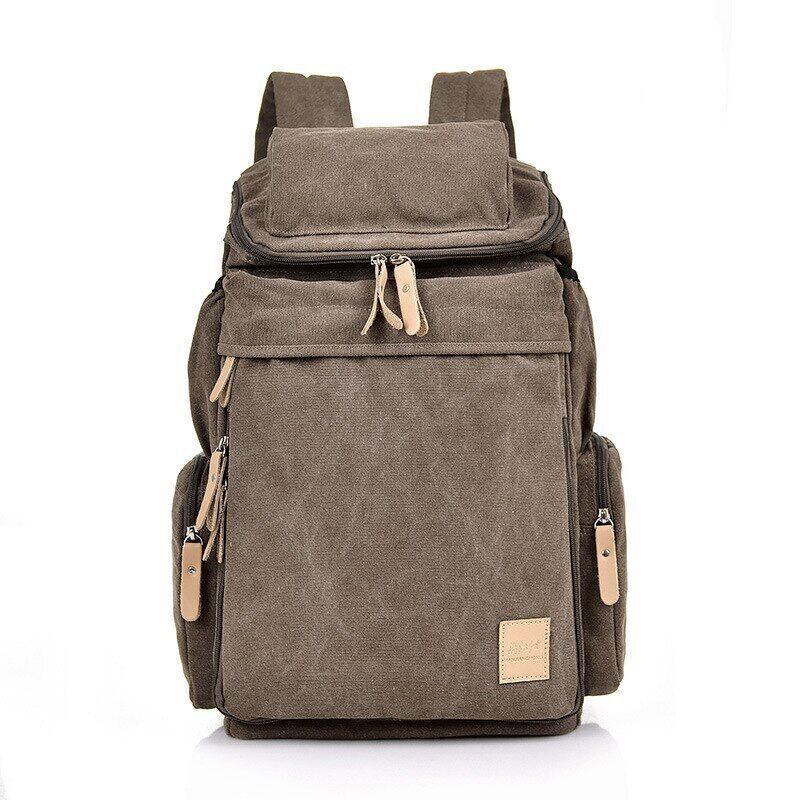 Canvas Travel Backpacks Men Casual Bag Bucket Bags Travel Bags