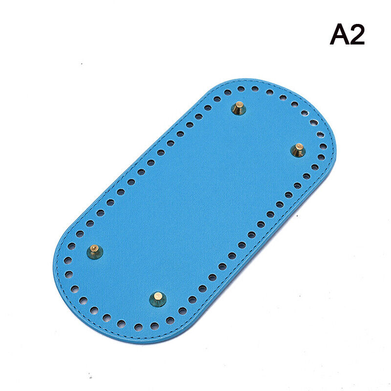 22*10cm Long Bottom for Knitted Bag Leather Bag Base Handmade Bottom With Holes