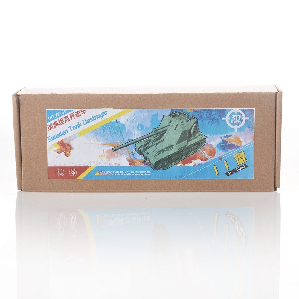 SSMODEL SS72736 1/72 25mm Military Model Kit Sweden Tank Destroyer Pvkv II