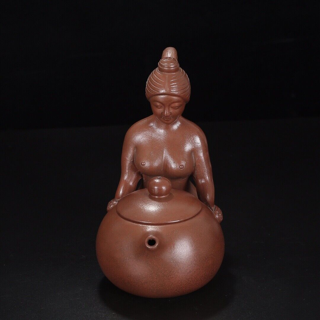 Chinese Yixing Zisha Clay Handmade Exquisite Teapot(美女西施 底款:周桂珍)