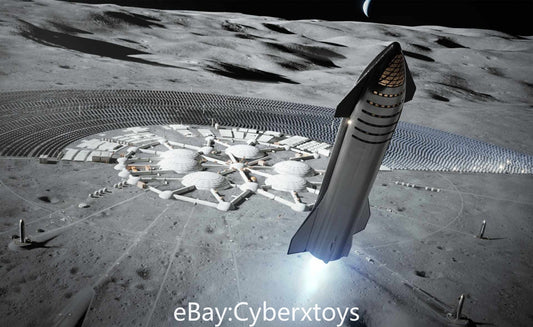 1/144 Scale SpaceX Starship Falcon Heavy Dragon Space Model 36cm