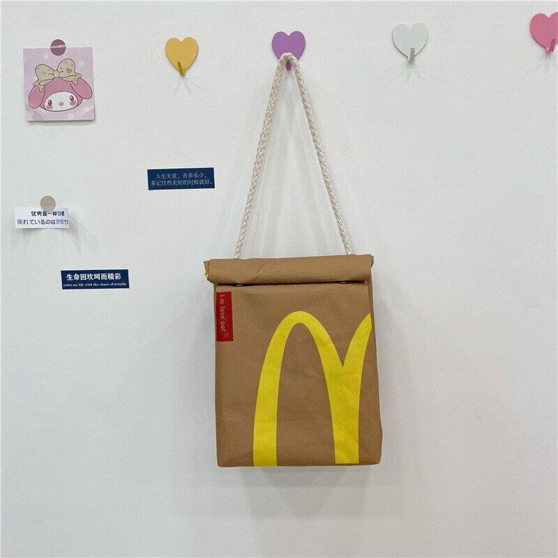 Fashion Student Schoolbag Backpack Canvas Messenger Bag Girl Unisex Shoulder Bag