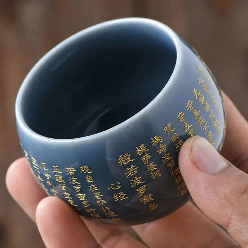 100ML Chinese Ceramic Teacup Handmade Tea Cup Portable Cup Household Drinkware