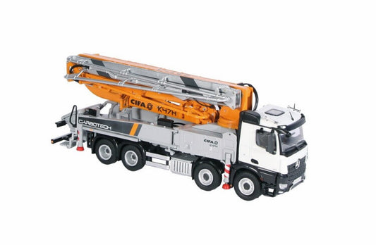 1:50 NZG MB Arocs 8x4#CIFA K47H Concrete Pump Truck Machine Diecast Model