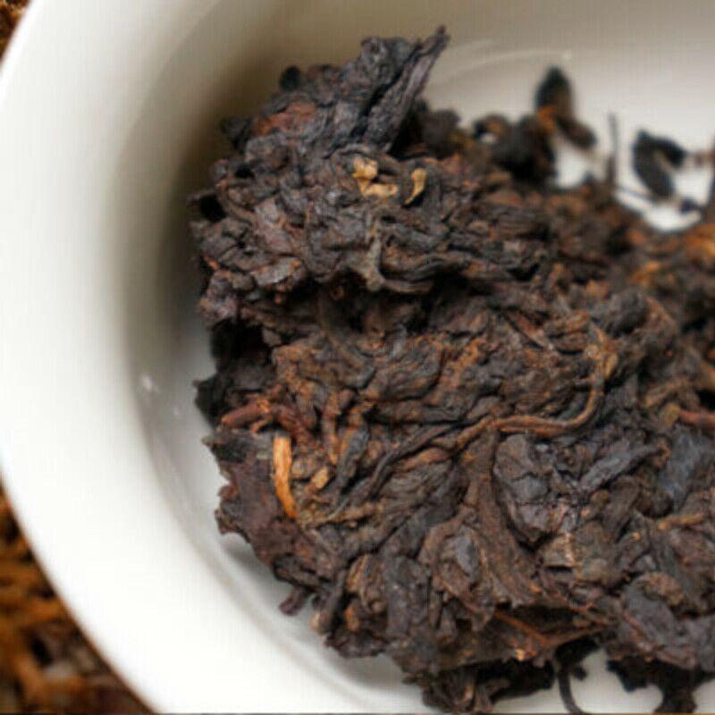 357g 7978 Haiwan Old Comrade Ecology Puer Tea Cake Lao Tong Zhi Ripe Pu-erh Tea