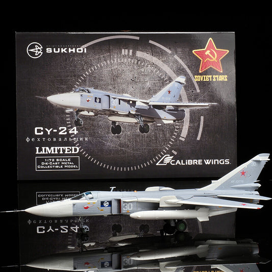 1/72 Russian Navy Su-24 Fighter Bomber Model SU-24MR 30White SU24 Alloy