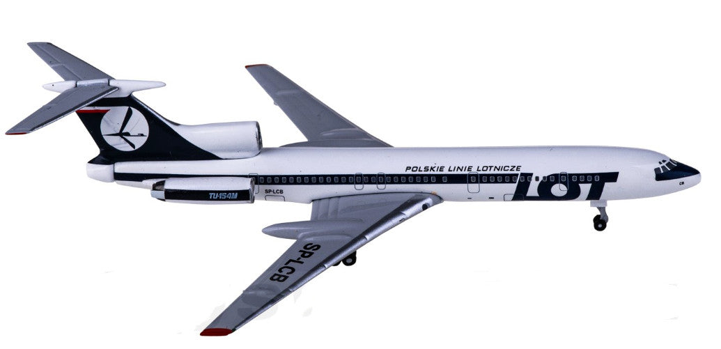 1:400 AeroClassics LOT Tupolev Tu-154 Passenger Airplane Diecast Aircraft Model