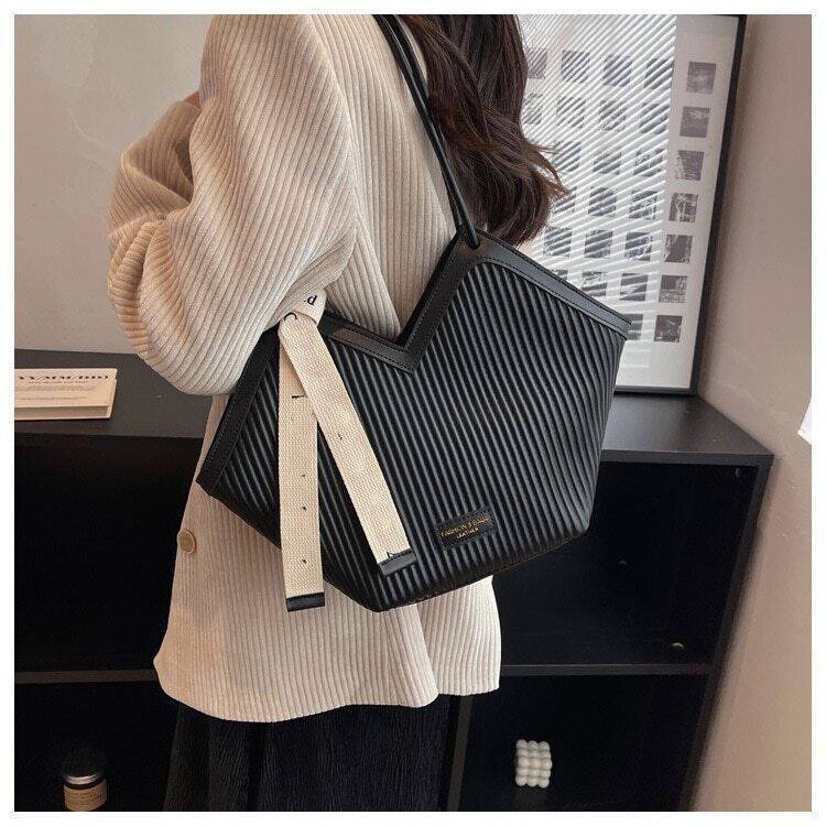 Shoulder Bag Women's Travel Bag Black White Handbag School Bag