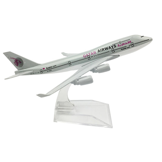 1:400 16cm B747 Qatar Airways Airplane Model Alloy Plane Diecast Display Model