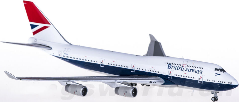 1:400 Geminijets British Airways BOEING 747-400 Passenger Airplane Diecast Model