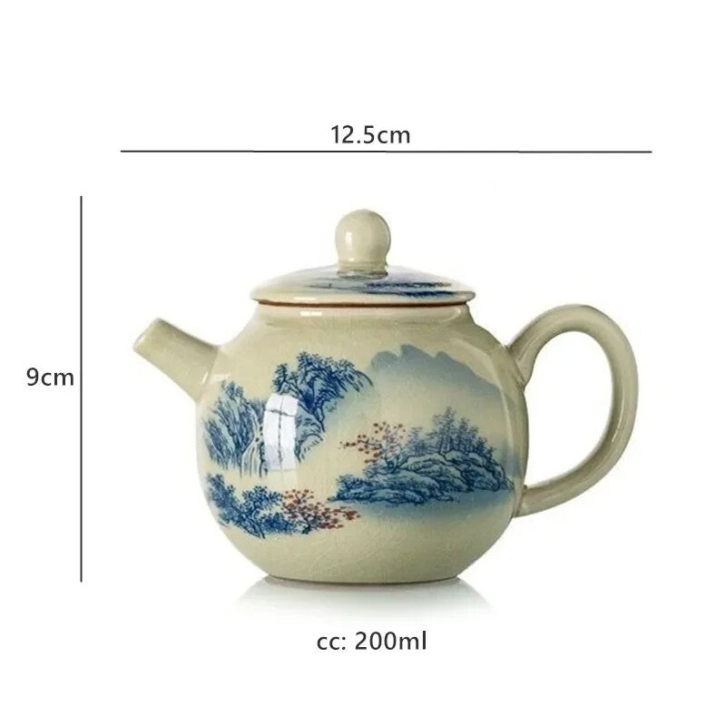 Ceramic Teacup Handmade Gaiwan Chinese Tea Tureen Tea Cups Tea Set Cover Bowl