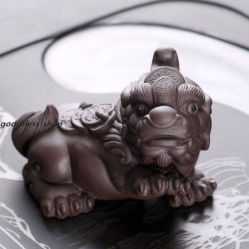 China Zisha Tea Pet Purple Clay Tea Play Wealth Bring Home Creative Brave Troops
