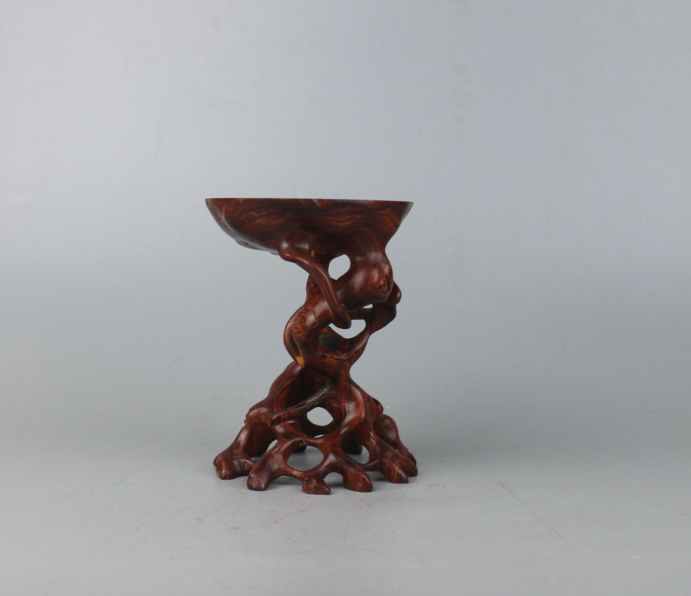 China Stand Display Hard Red Wood Rosewood Root Carving Wooden Bonsai Base