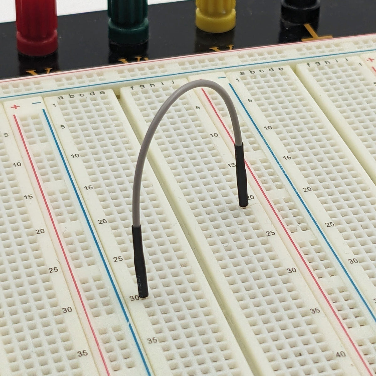 10 Pack 2.8-inch Grey Reinforced Male to Male Jumper Wire for Breadboard (RoHS)