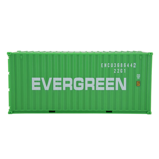 1:35 EVERGREEN 20GP Shipping Container Model Plastic Office Home Decorate Toy
