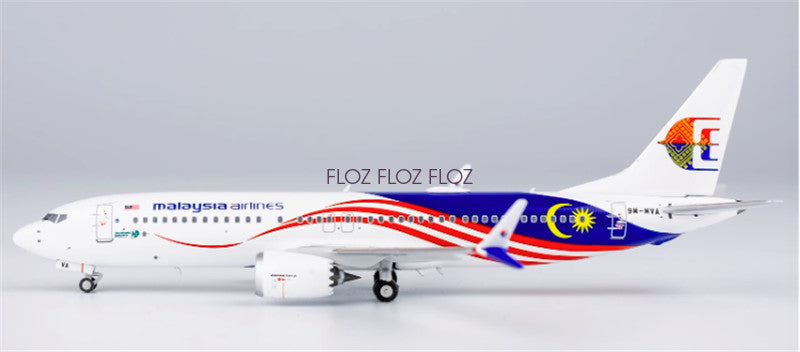 NG Models Malaysia Airlines for Boeing B737 MAX8 9M-MVA 1:400 Aircraft Pre-built
