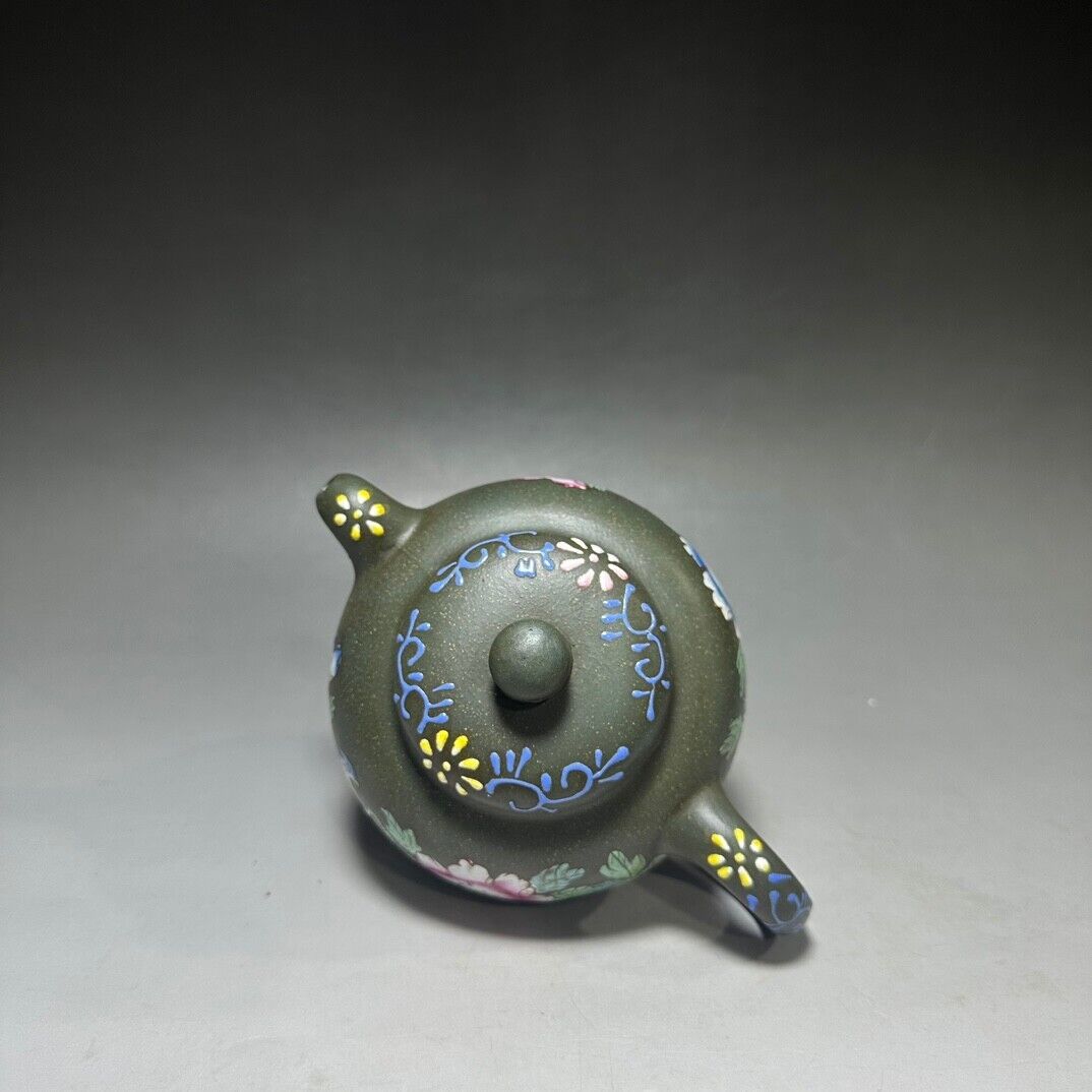 Chinese Yixing Zisha Clay Handmade Exquisite Teapot(圆墩 底款:浙甯玉成窑)
