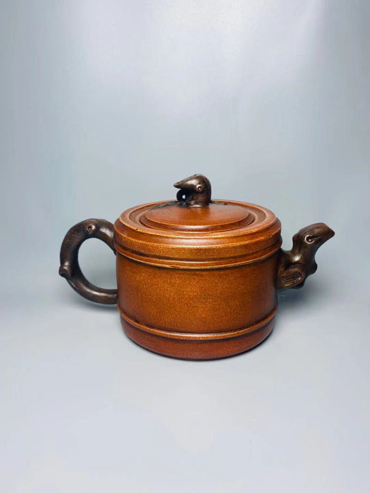 Chinese Yixing Zisha Clay Handmade Exquisite Teapot(汪寅仙 品名 双色桃子壶)