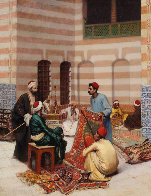 high quality oil painting handpainted on canvas "The Carpet Merchant "