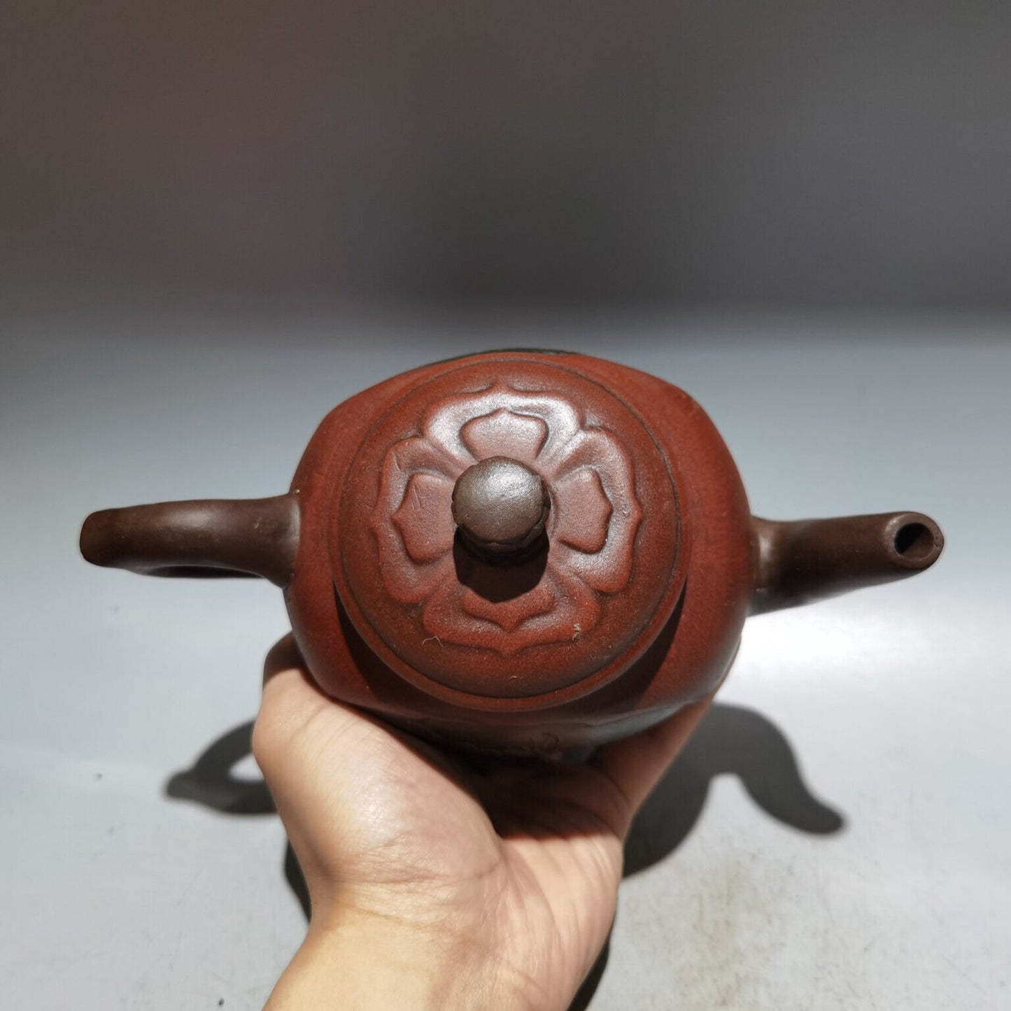 Chinese Yixing Zisha Clay Handmade Exquisite Teapot(高酒壶 底款:时大彬)