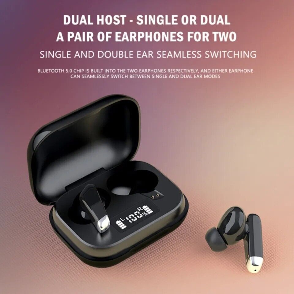 2023 Bluetooth Earbud Headset TWS 5.3 Wireless Earphone Invisible for All Phone