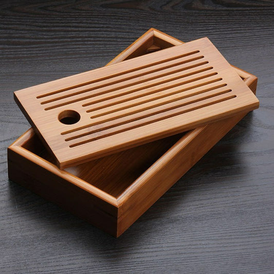 Tea Tray Chinese Kung Fu Bamboo Tea Board Tea Tools for Cup Teapot Crafts Tray