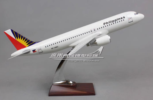 38CM Philippines AIRBUS A320 RP-C8612 Passenger Aeroplane Resin Aircrarft Model