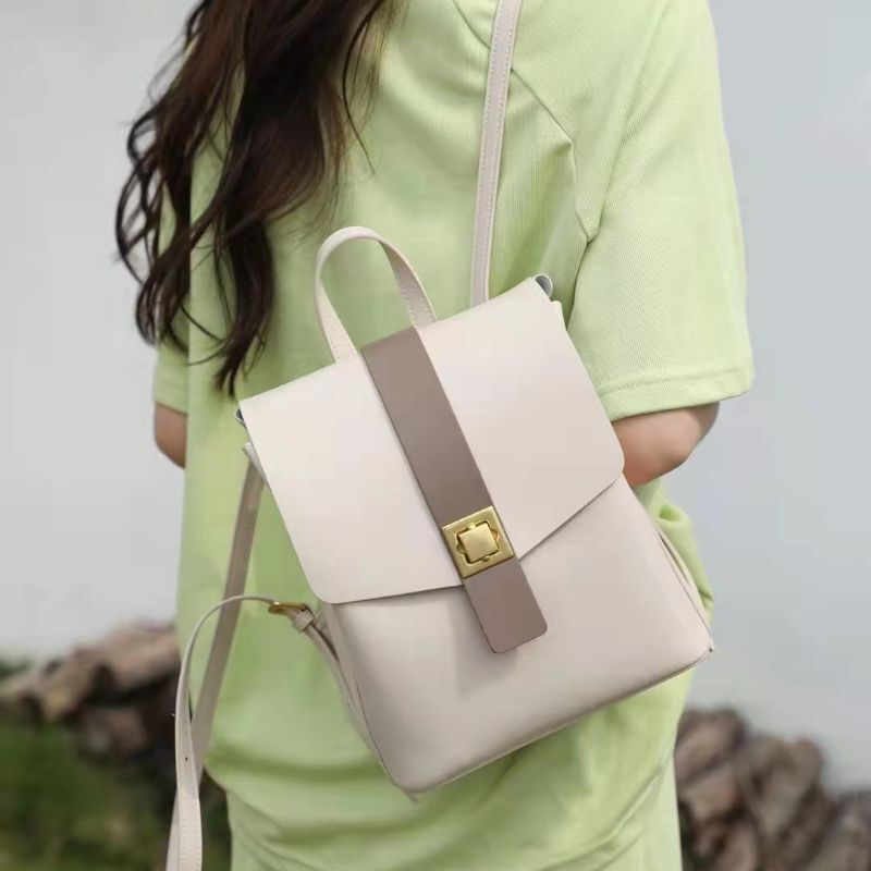 Genuine Leather Luxury Bag Large Capacity Girl Schoolbag New Fashion Ladies Cute
