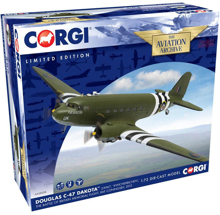 CORGI Douglas C-47 Dakota ZA947 KWICHERBICHEN 1/72 diecast plane model aircraft