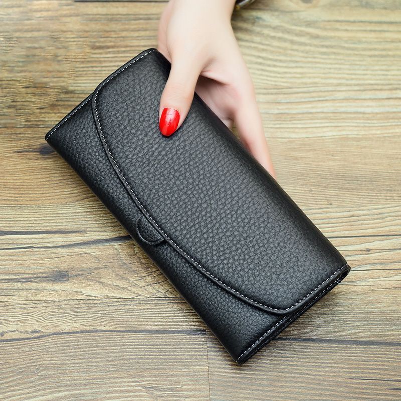 Wallets Genuine Leather Purse Simple Luxury Envelope Wallet Clutch Cowhide 1 PC