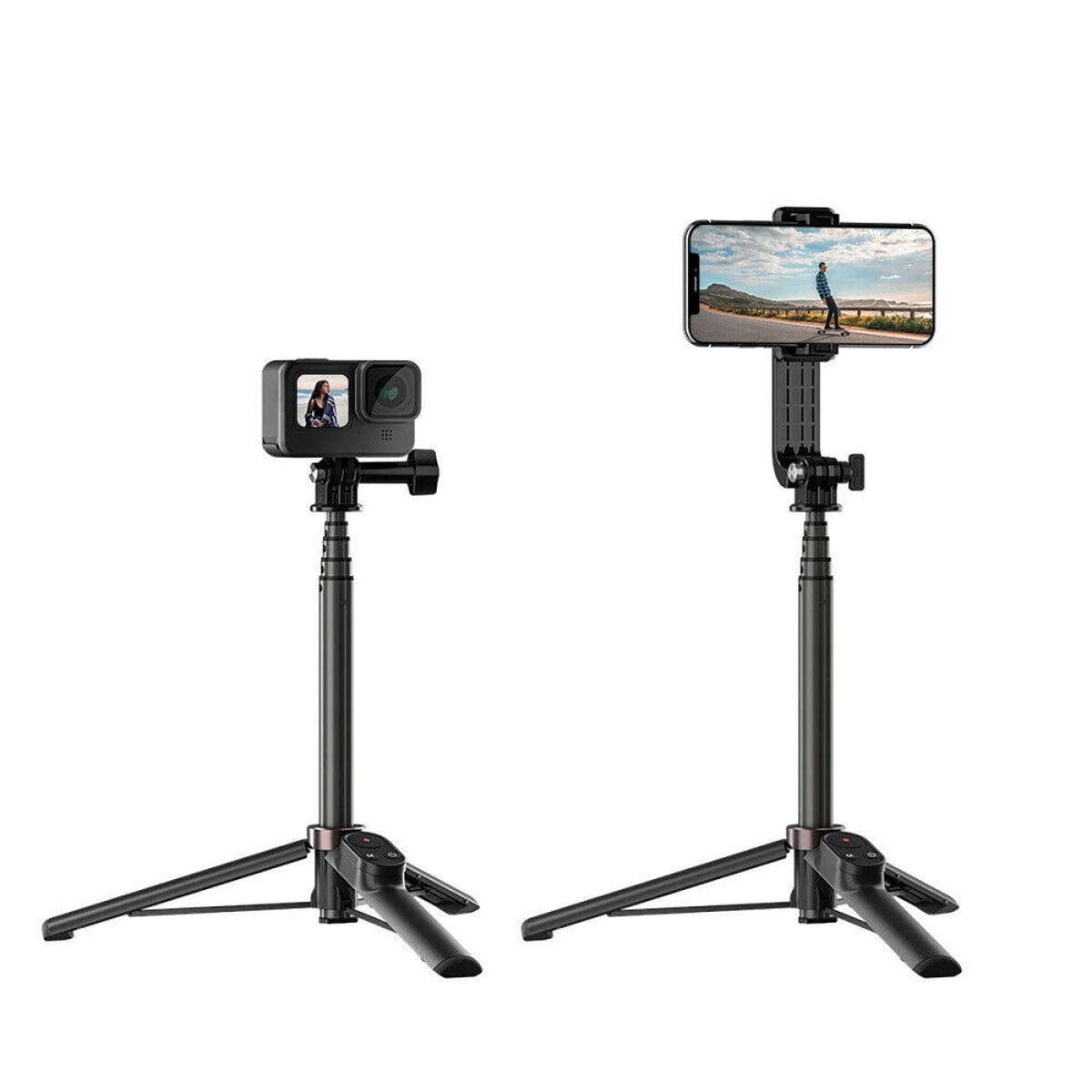 Wireless Bluetooth Remote Control Tripod Clip For Gopro Hero 10 9 8 MAX Camera