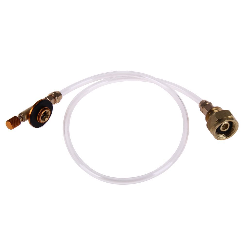 Camping Gas Stove Propane Refill Adapter Outdoor Flat Cylinder Tank Container