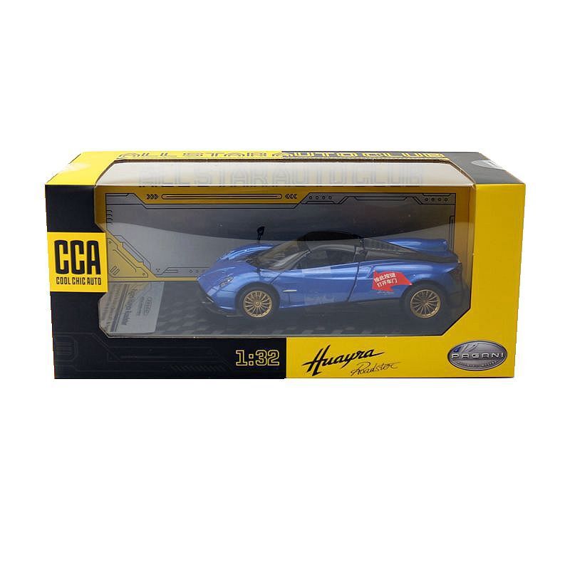 1:32 Diecast Pagani Huayra Roadster Metal Car Model Toy Pull Back Sound Light
