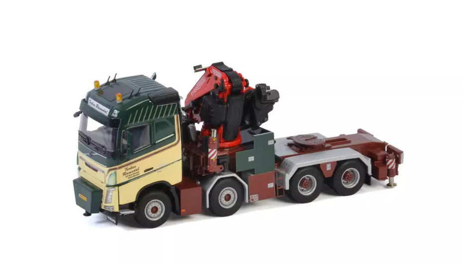 1:50 WSI VOLVO FH4 8X4 FASSI 1100 JIB Truck-mounted Crane Truck Diecast Model