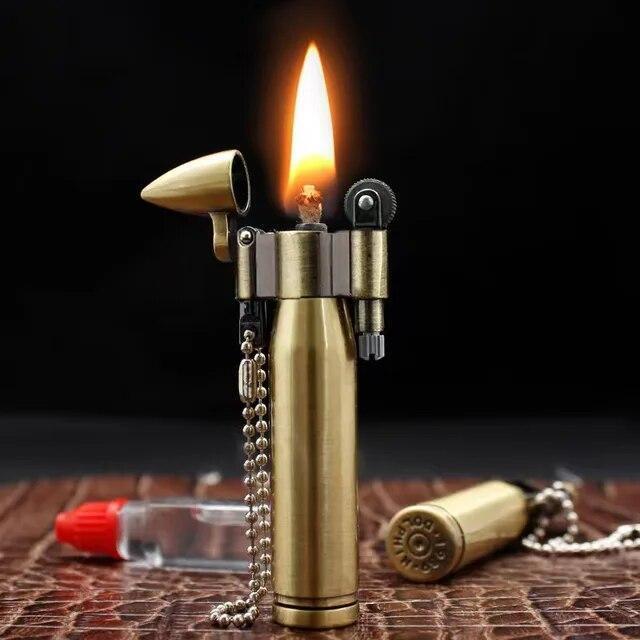 Kerosene Brass Vintage Lighter Collectable Cigarette Pipe Lighter Cigar Torch