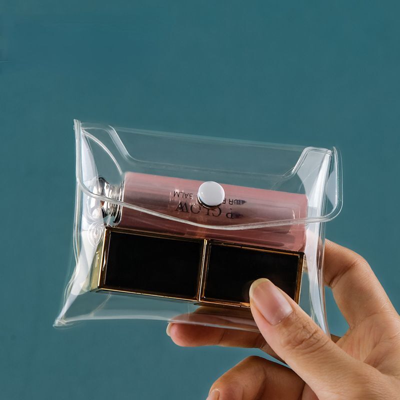Makeup Bag Clear Organizer Cosmetic Storage Bag Traveling Brush Case Transparent