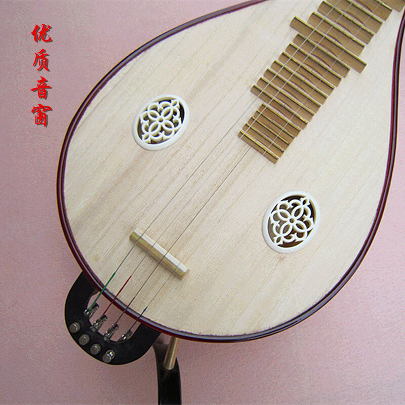 Traditional Pipa, Liuqin, Guitar, Four String and Guzheng Instruments