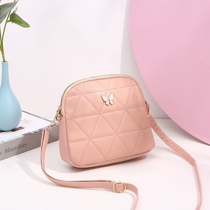 Triangle Embroidery Shoulder Bag Trend Ladies Crossbody Bags Vintage Messenger